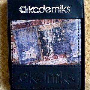 Akademiks Patchwork Design Wallet